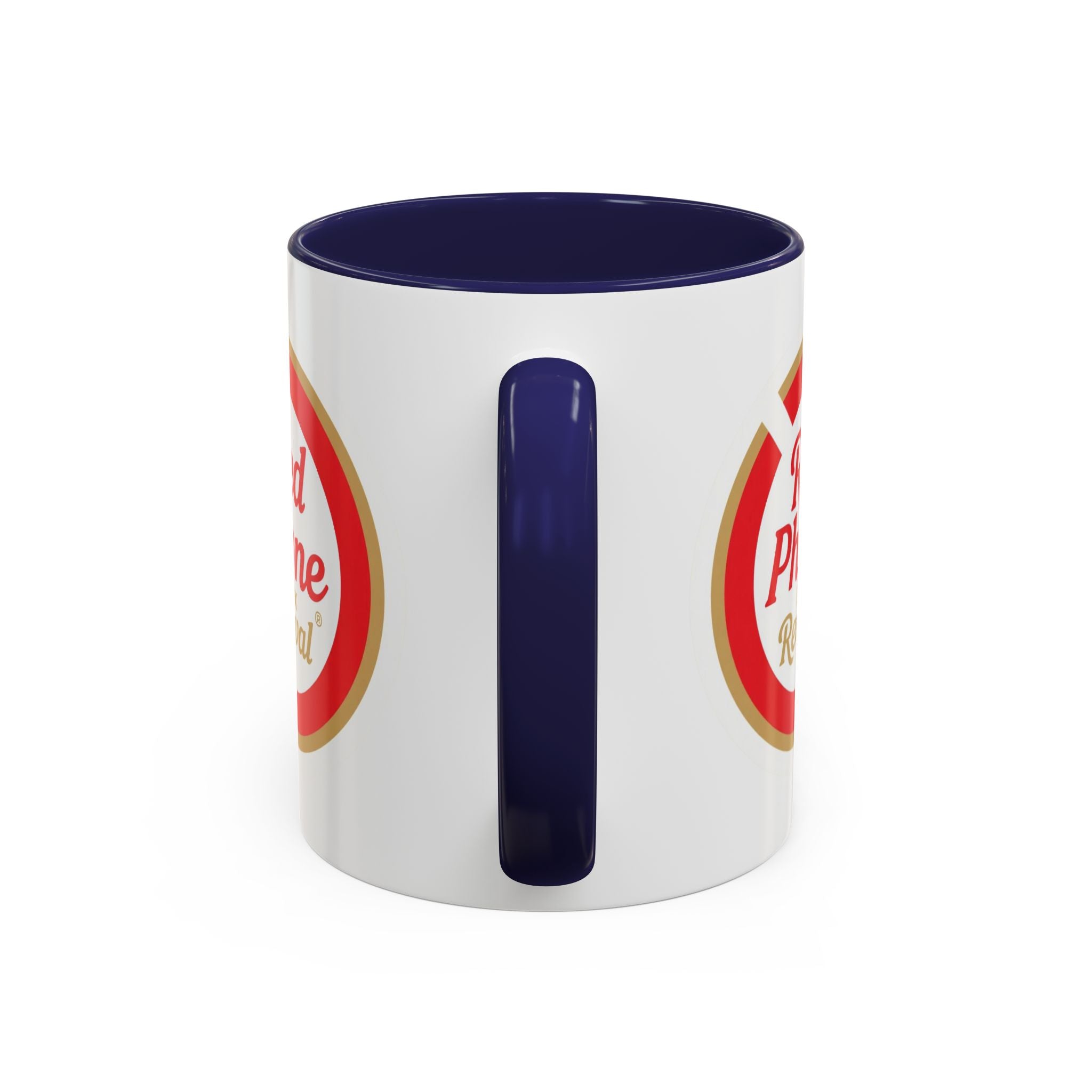 Red Phone Revival Accent Coffee Mug – Retro Logo 11/15oz