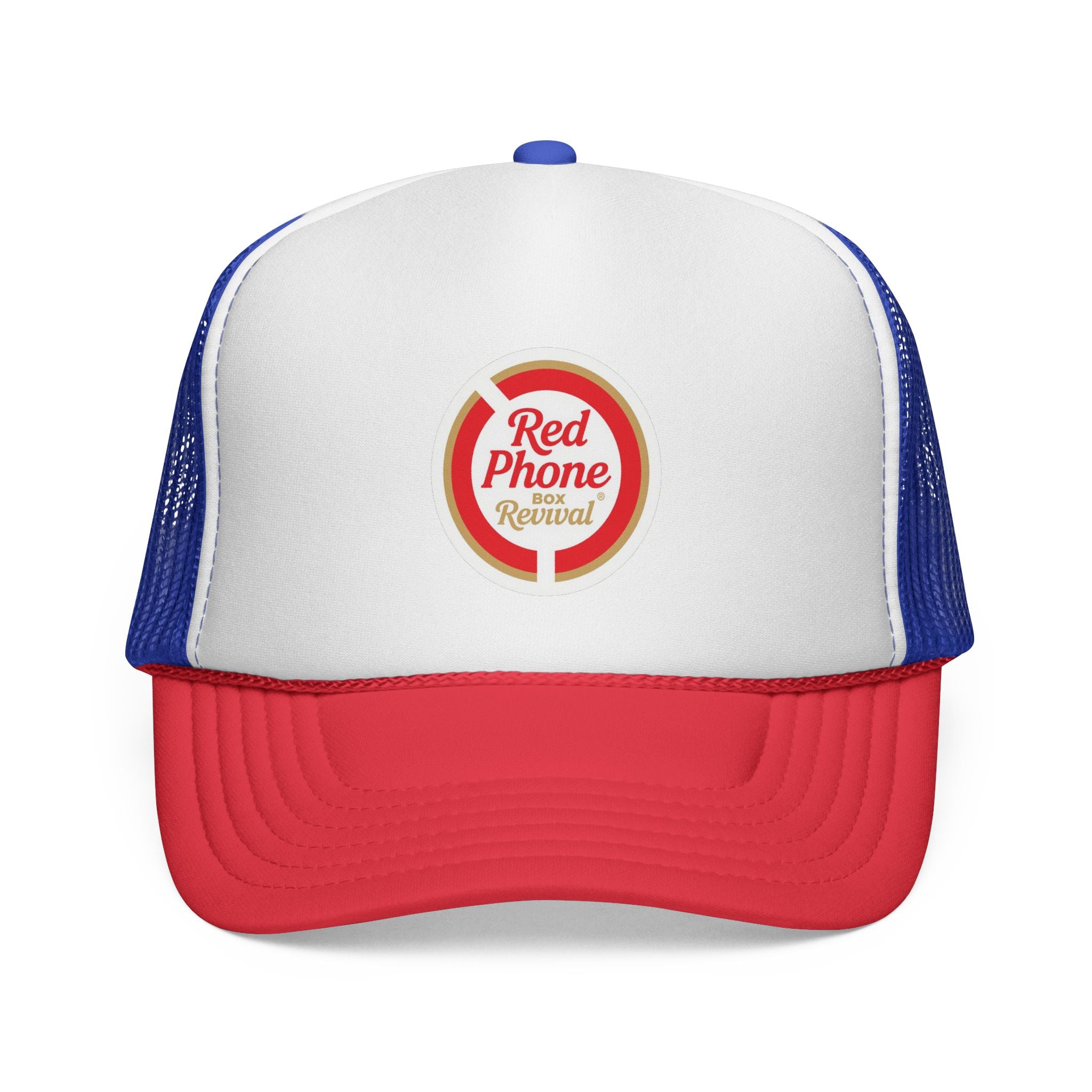Retro Cap - Vintage Style Hat for Streetwear, Festivals, Outdoor Events, Gifts for Him or Her, Red Phone Revival Design