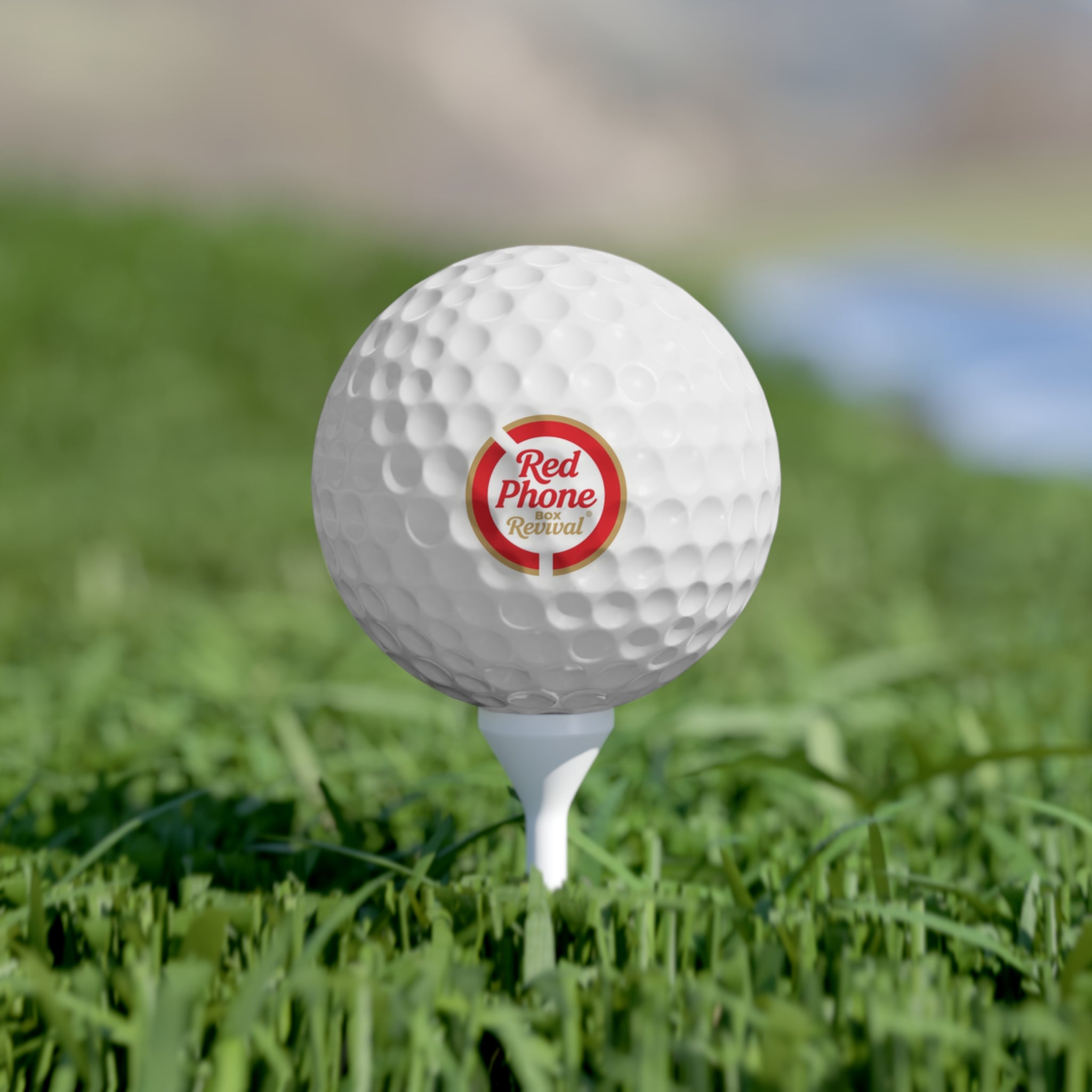 Red Phone Box Revival - Golf Balls, 6pcs