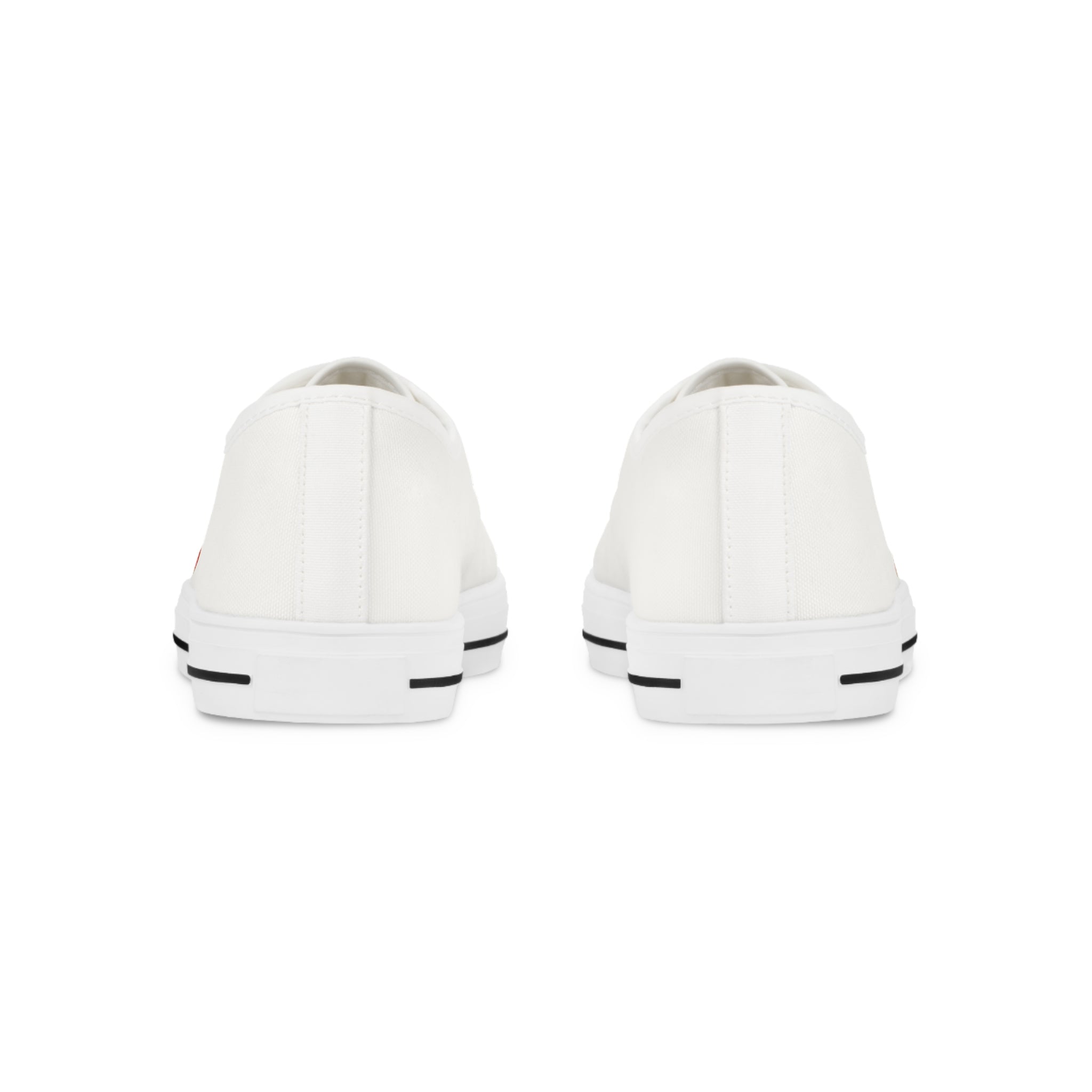 Low Top Sneakers — Retro 'Red Phone Box Revival ' Badge Casual Canvas Shoes