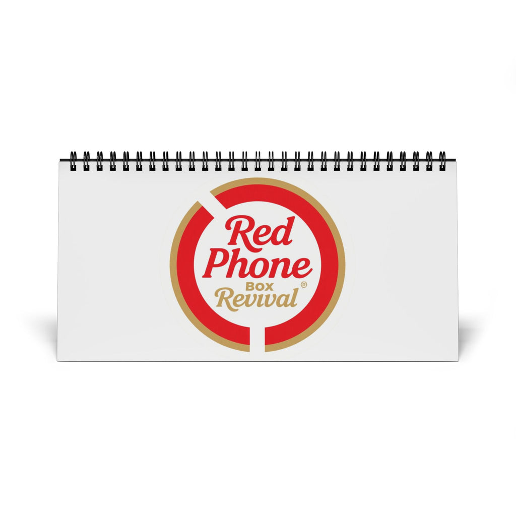 Red Phone Box Revival Desktop Calendar (2026 Grid)