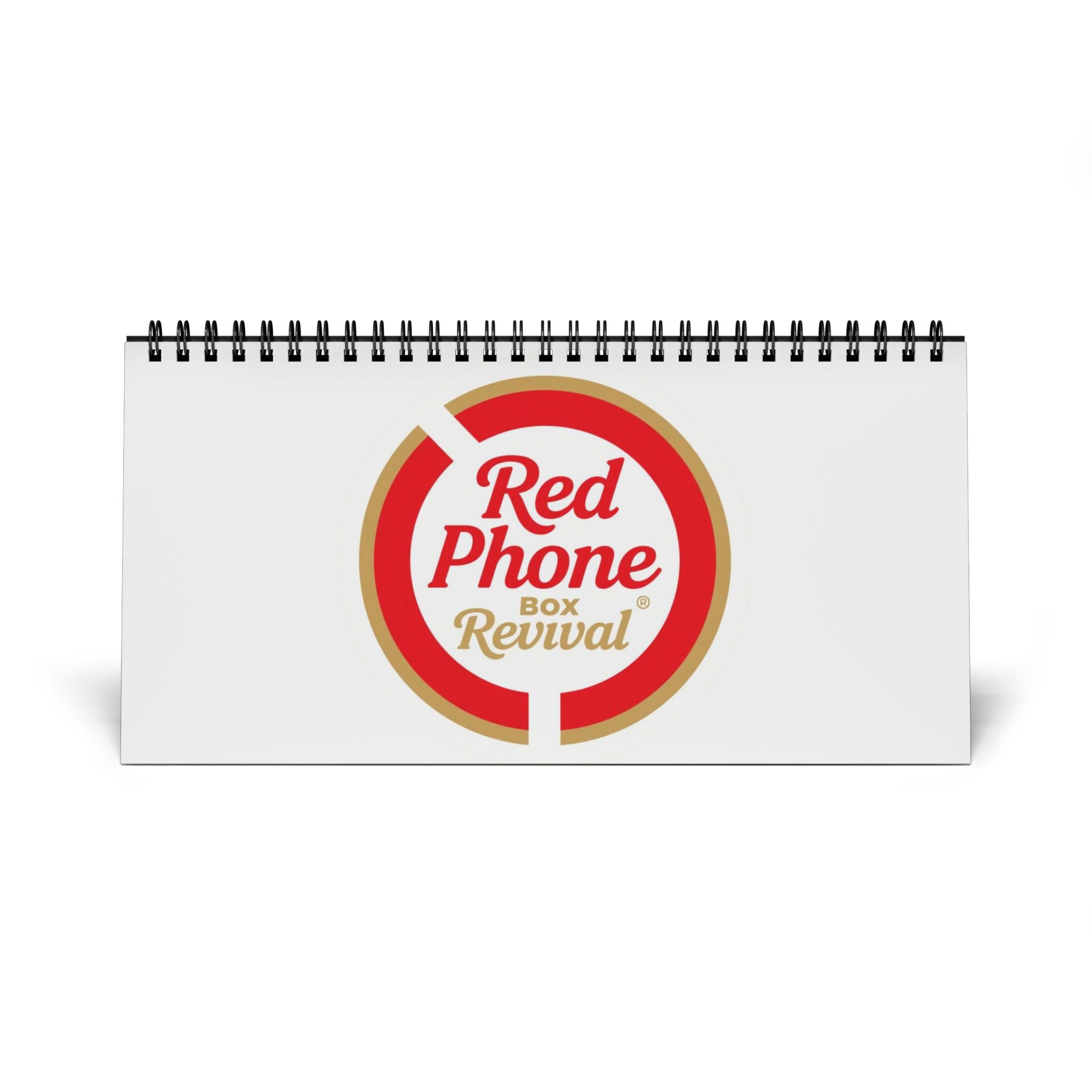 Red Phone Box Revival Desktop Calendar (2026 Grid)