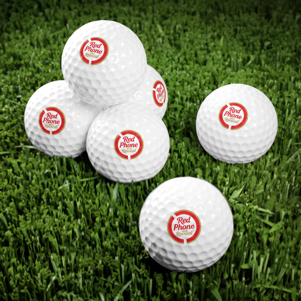 Red Phone Box Revival - Golf Balls, 6pcs