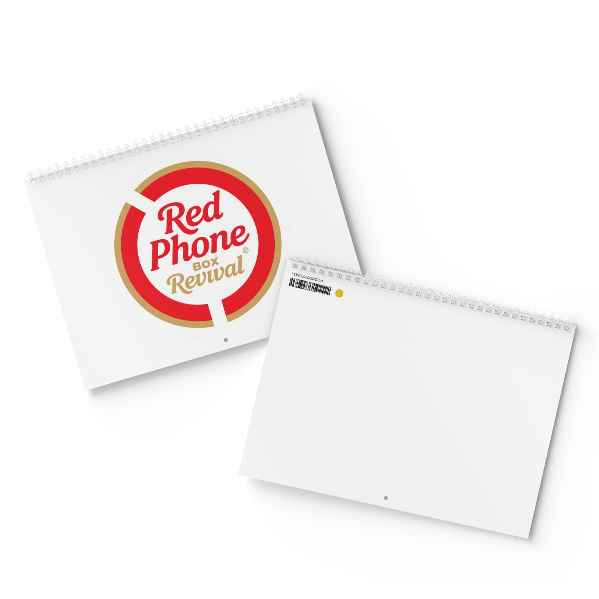 Red Phone Box Revival - 2026 Minimalist Wall Calendar – Clean Monthly Planner