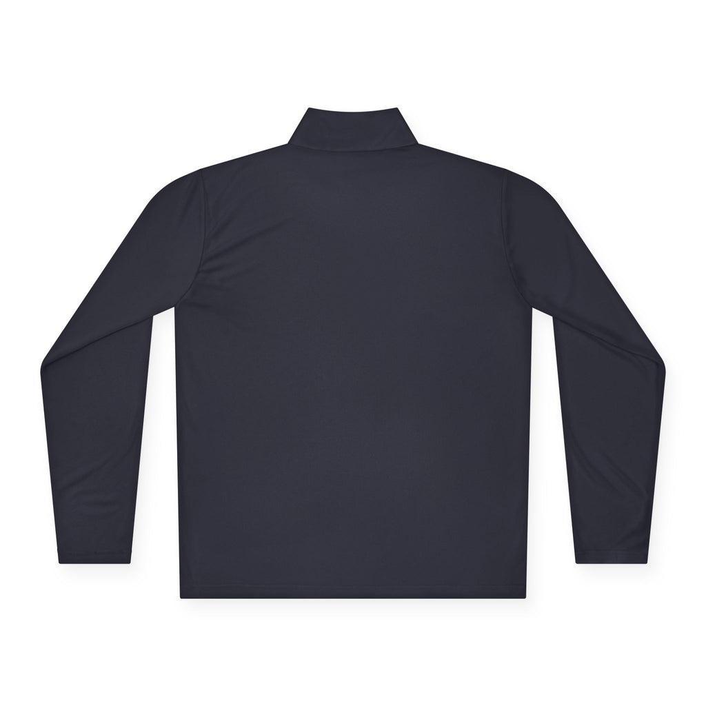 Quarter-Zip Pullover — Small 'Thank You' Badge Chest Logo, Casual Everyday Layer