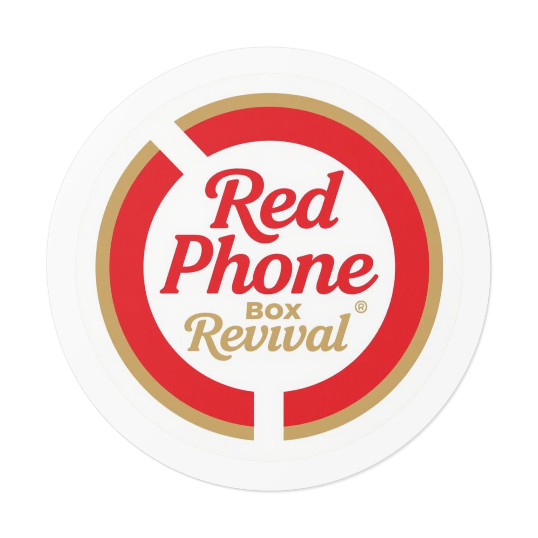 Vintage Phone Box Revival Stickers, Retro Round Vinyl Decals, Nostalgic Stickers for Laptops, Journals, Home Decor, Gift Ideas