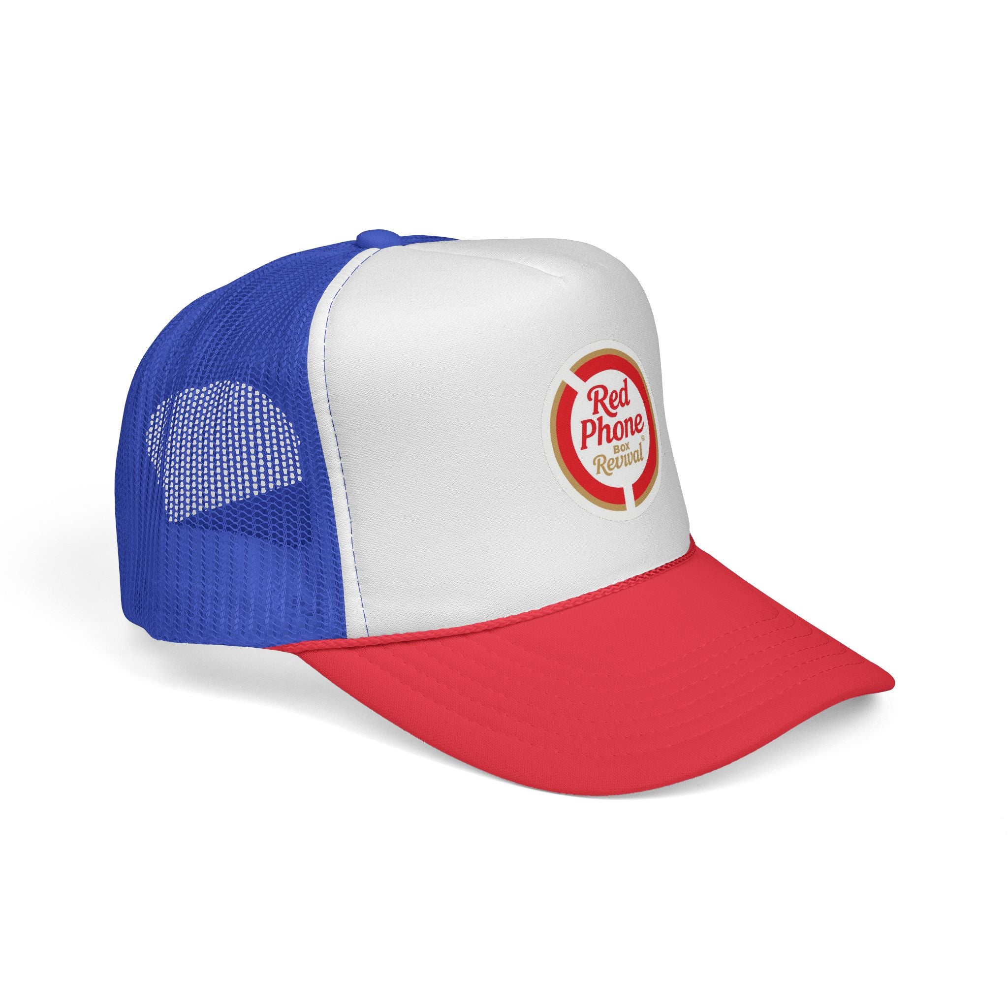 Retro Cap - Vintage Style Hat for Streetwear, Festivals, Outdoor Events, Gifts for Him or Her, Red Phone Revival Design