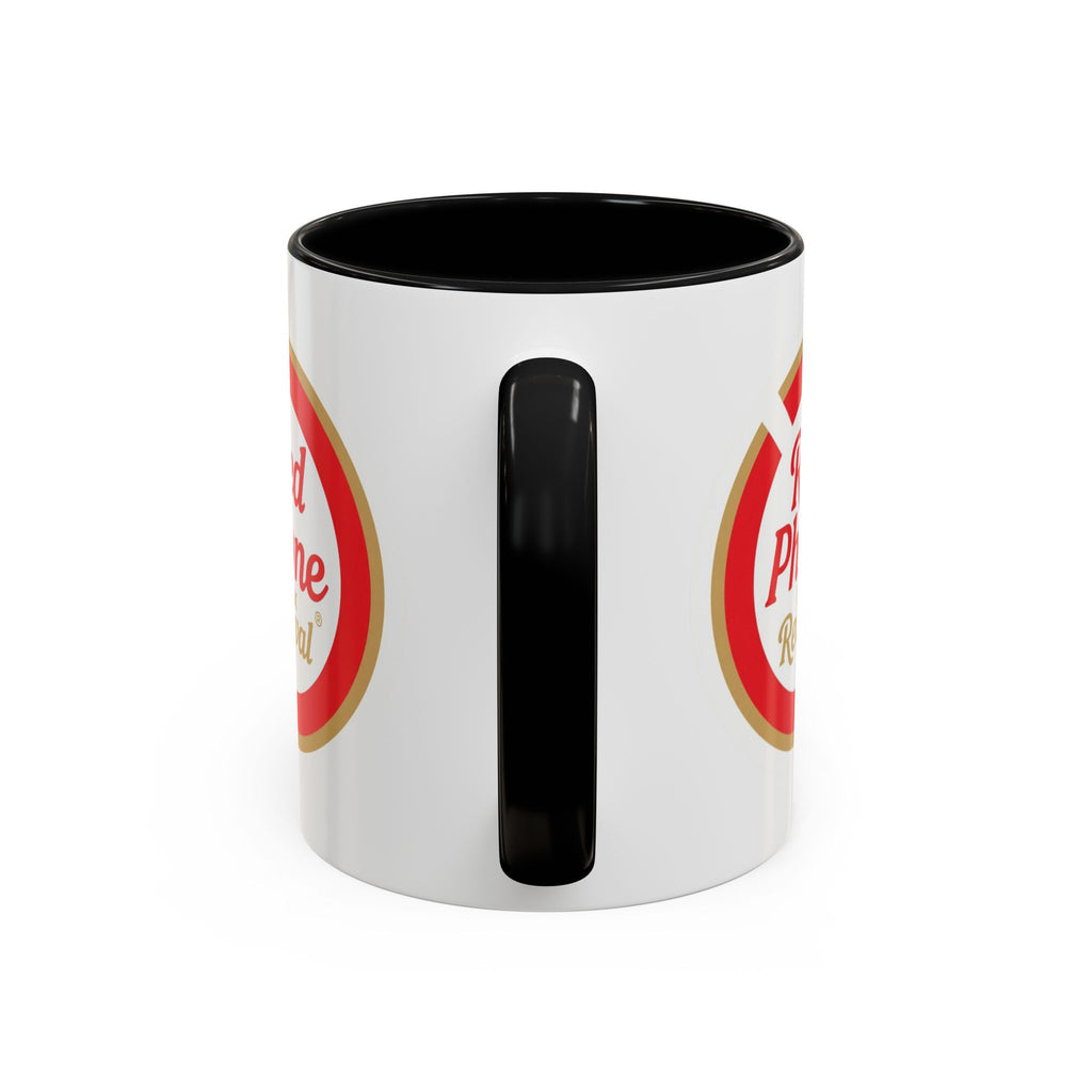 Red Phone Revival Accent Coffee Mug – Retro Logo 11/15oz