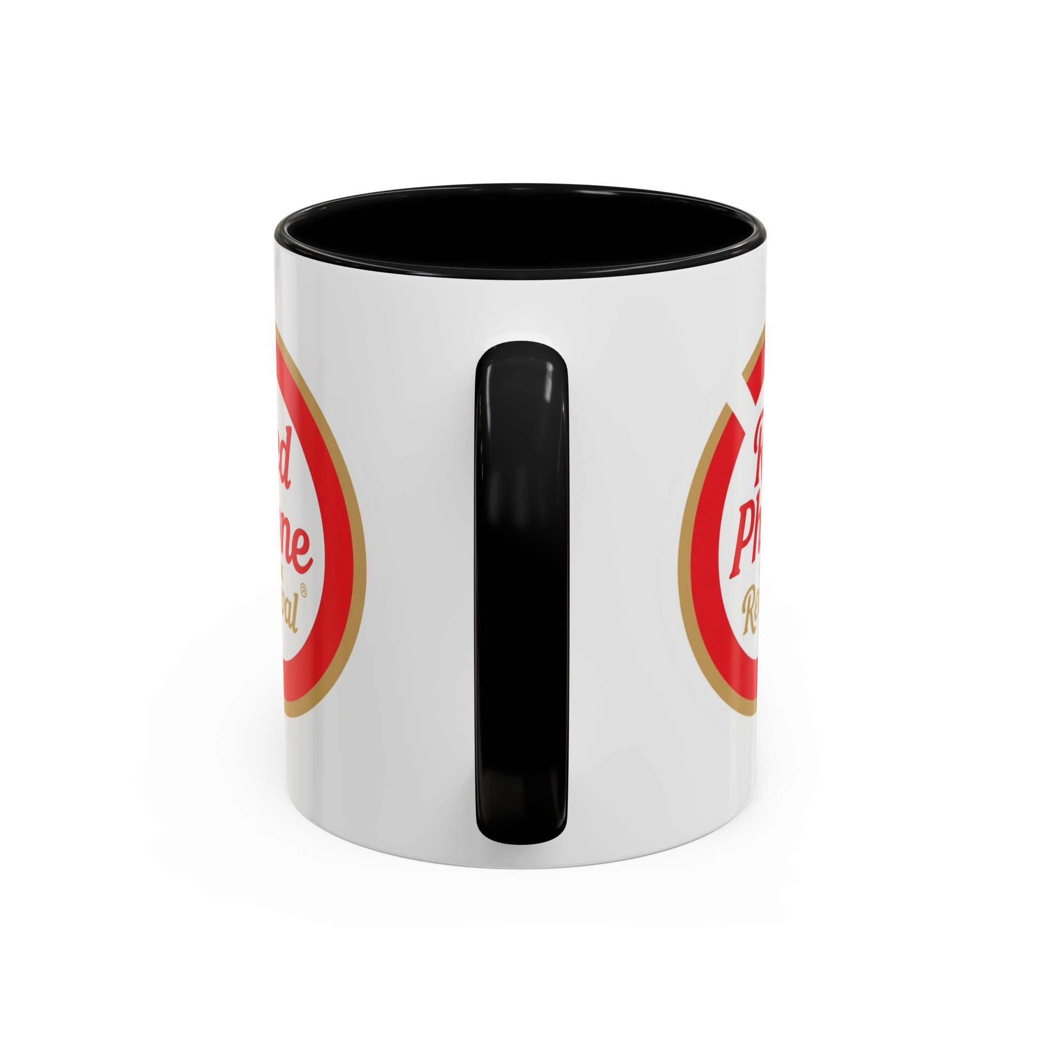 Red Phone Revival Accent Coffee Mug – Retro Logo 11/15oz