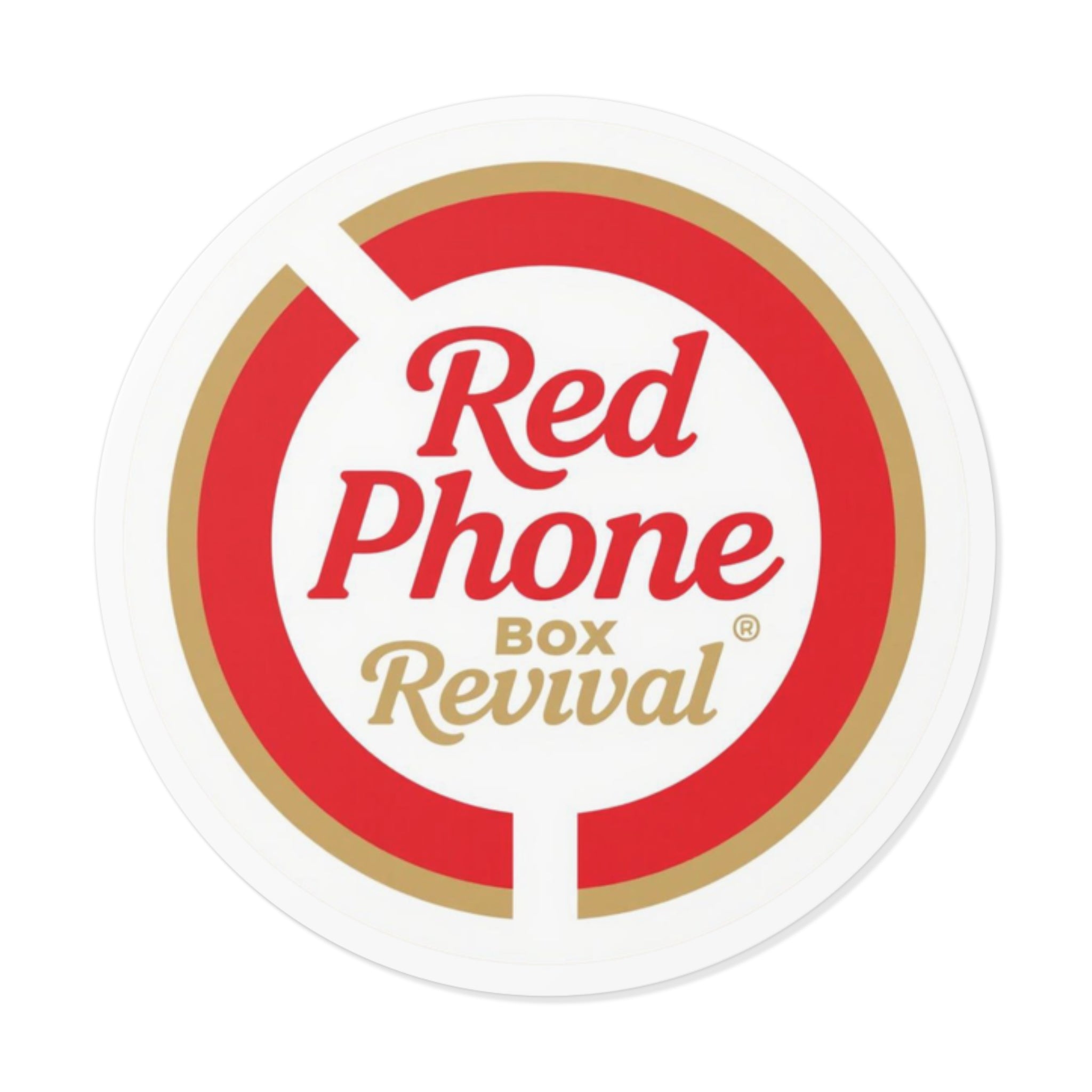 Vintage Phone Box Revival Stickers, Retro Round Vinyl Decals, Nostalgic Stickers for Laptops, Journals, Home Decor, Gift Ideas