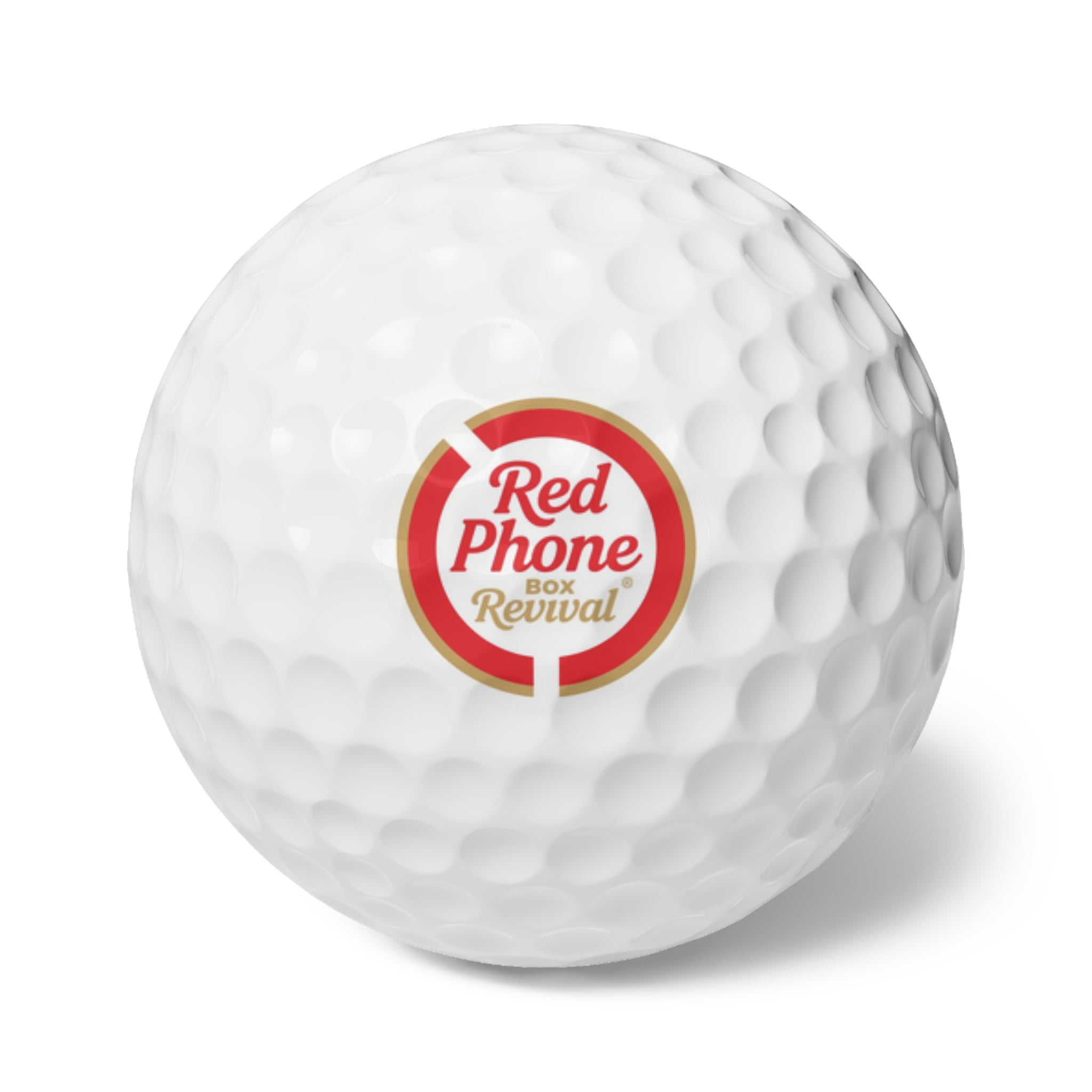 Red Phone Box Revival - Golf Balls, 6pcs