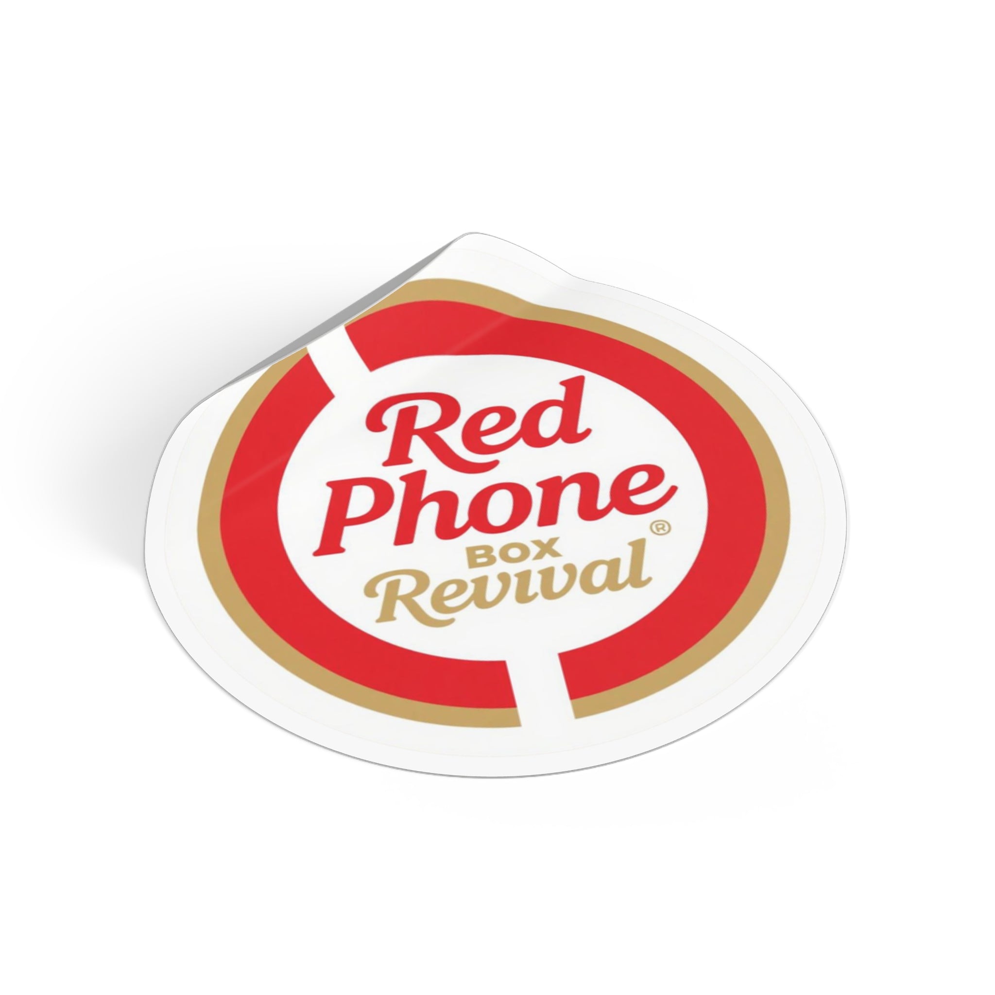 Vintage Phone Box Revival Stickers, Retro Round Vinyl Decals, Nostalgic Stickers for Laptops, Journals, Home Decor, Gift Ideas