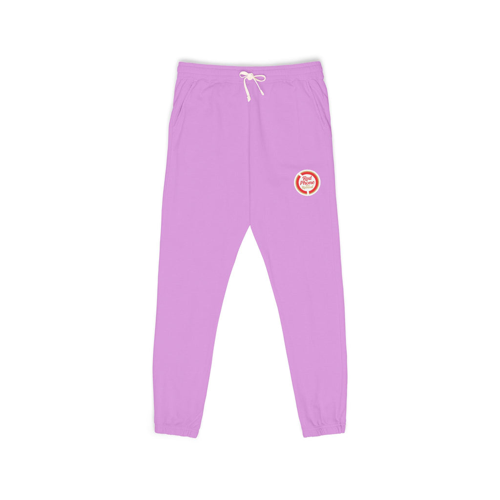 Unisex Garment-Dyed Fleece Sweatpants - Vintage Camp Crest Sweatpants — Garment-Dyed Fleece Joggers