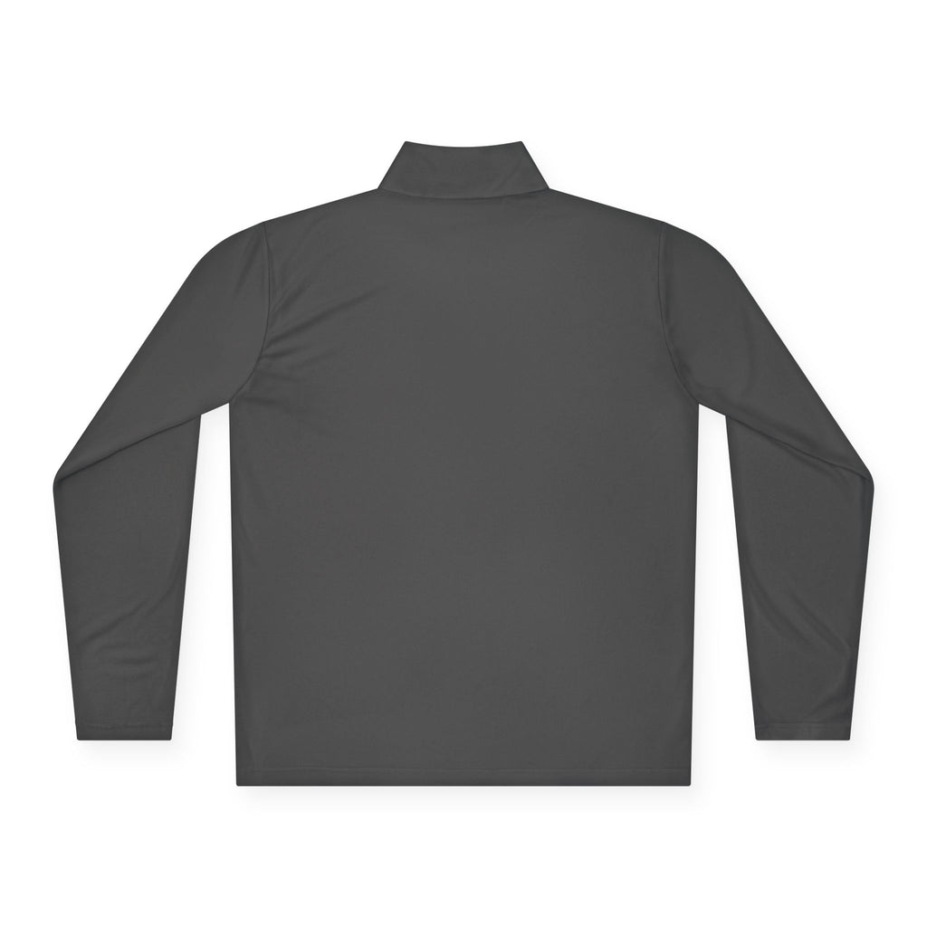 Quarter-Zip Pullover — Small 'Thank You' Badge Chest Logo, Casual Everyday Layer