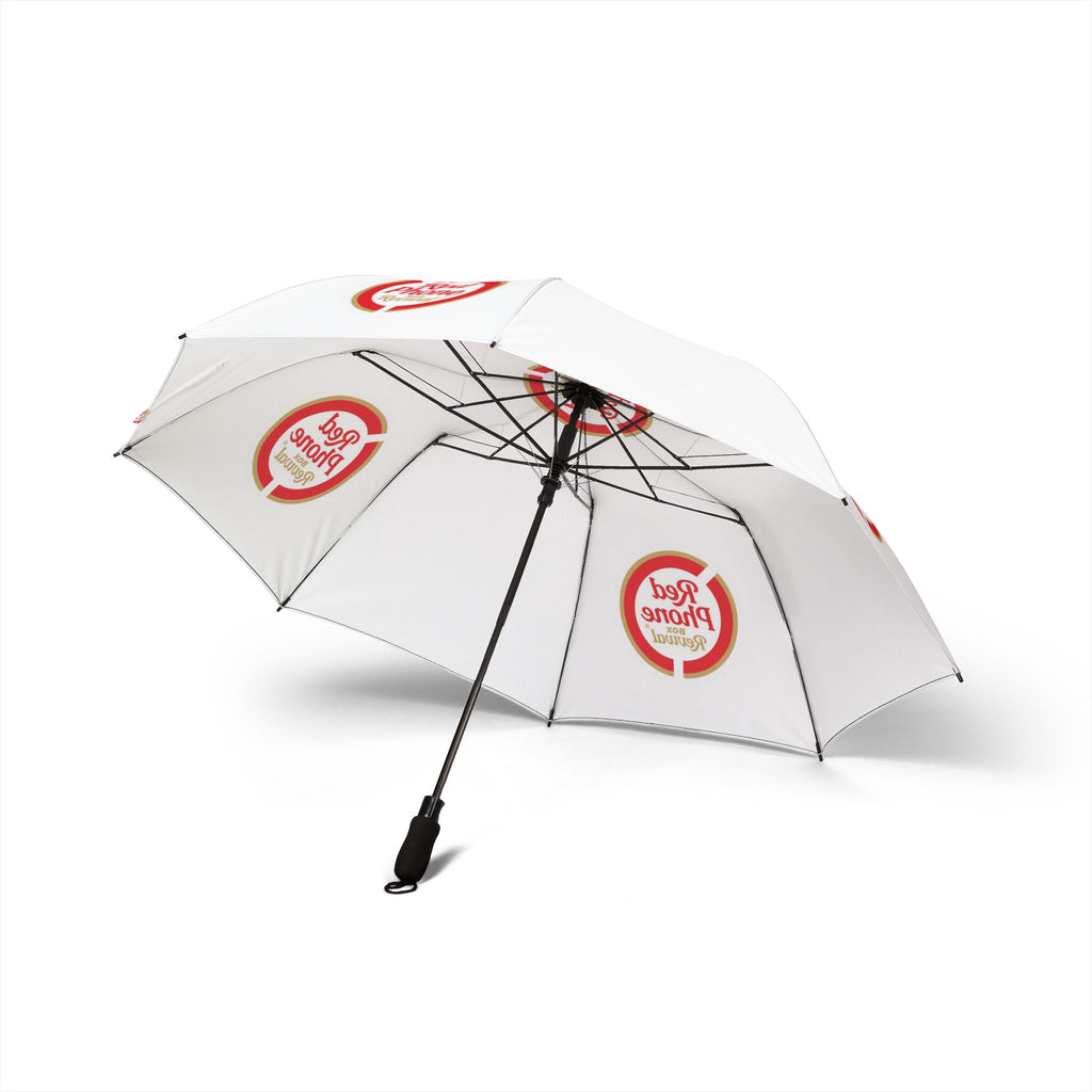 Foldable Umbrella — Red Phone Logo Compact Semi-Automatic Travel Umbrella
