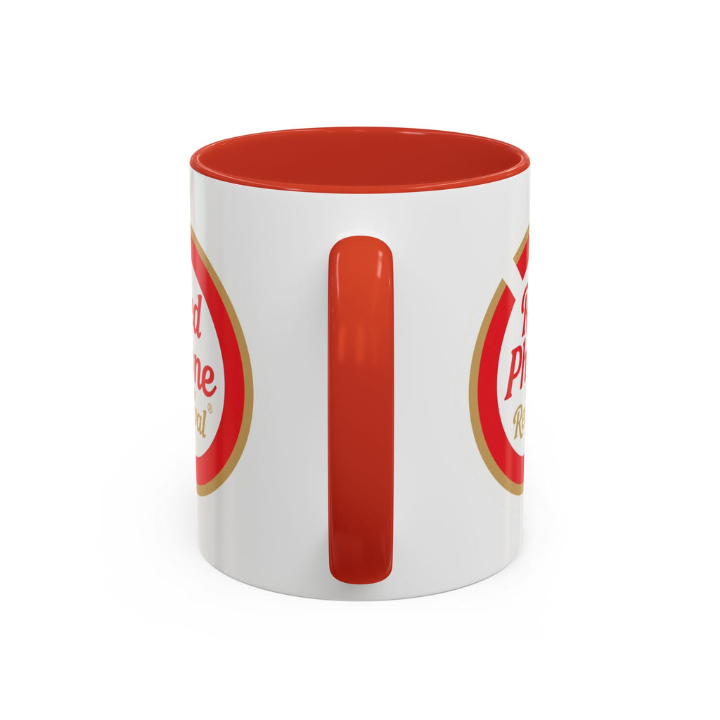 Red Phone Revival Accent Coffee Mug – Retro Logo 11/15oz