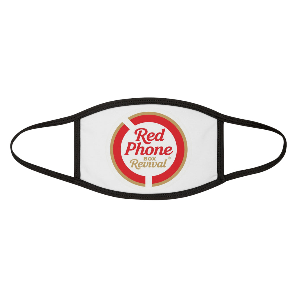 Red Phone Revival Face Mask — Vintage Logo Cotton Blend Mask