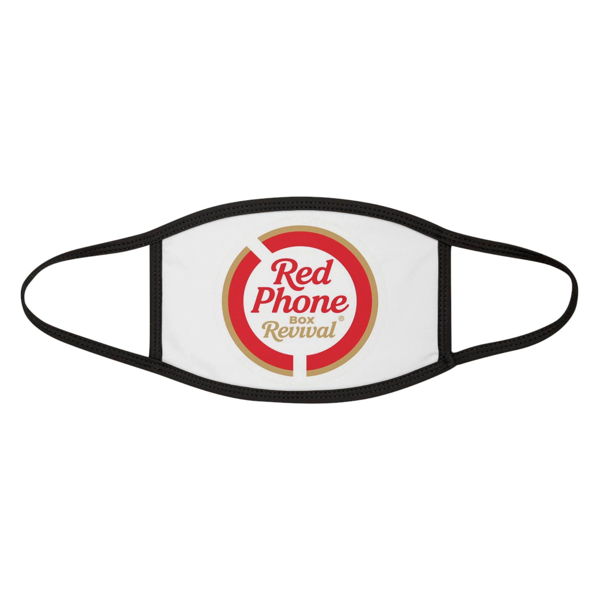 Red Phone Revival Face Mask — Vintage Logo Cotton Blend Mask