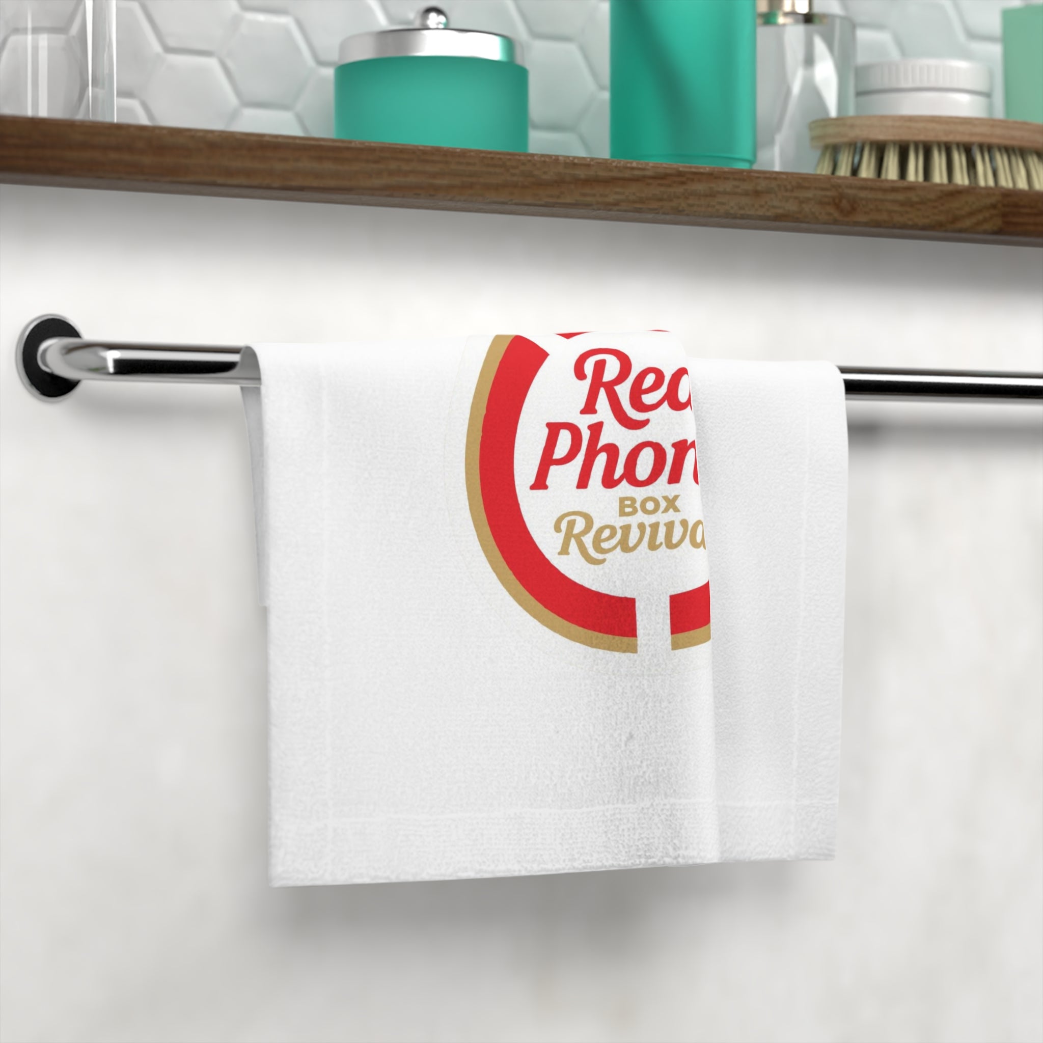 Red Phone Revival Logo Face Towel