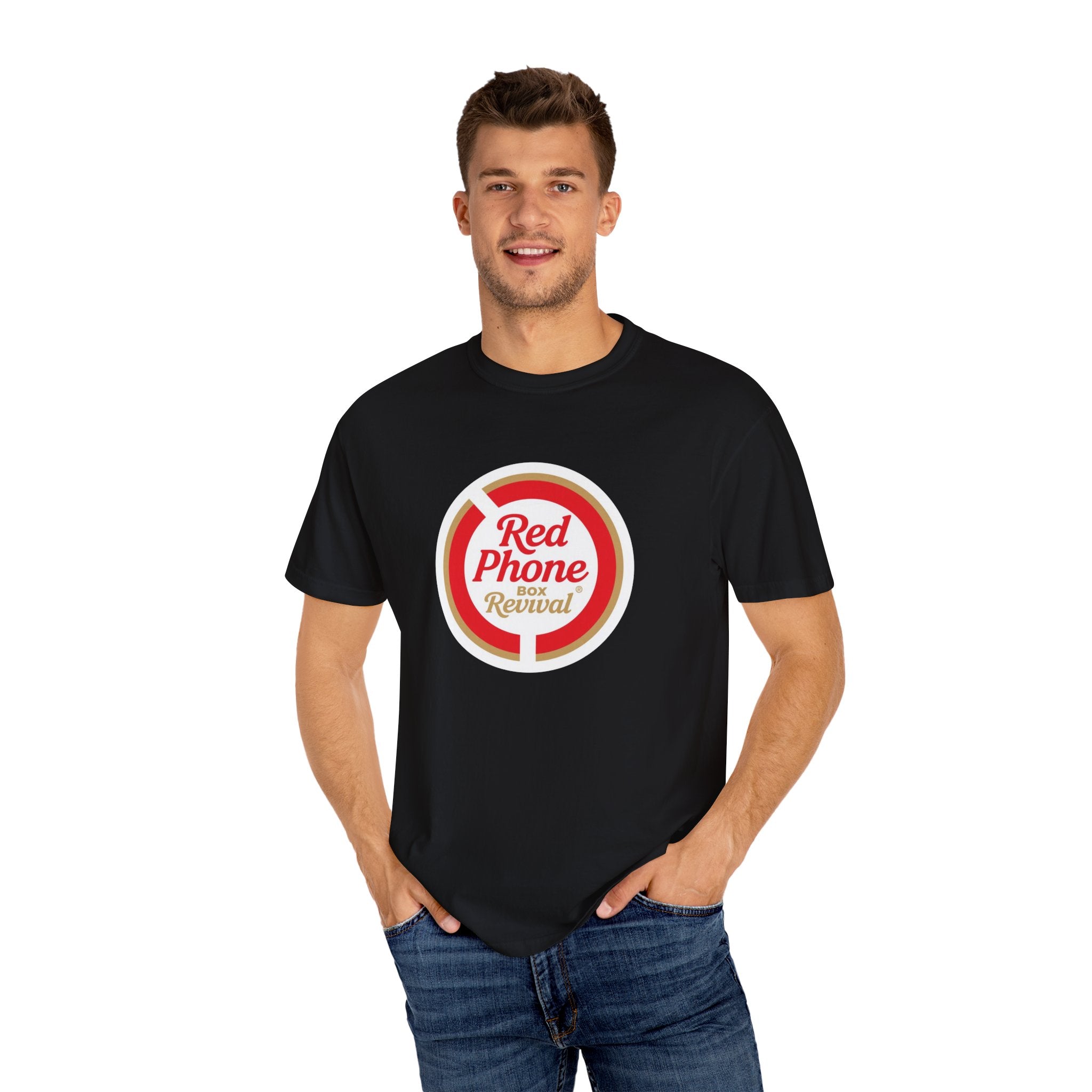 Red Phone Box Revival - Unisex garment-dyed T-shirt