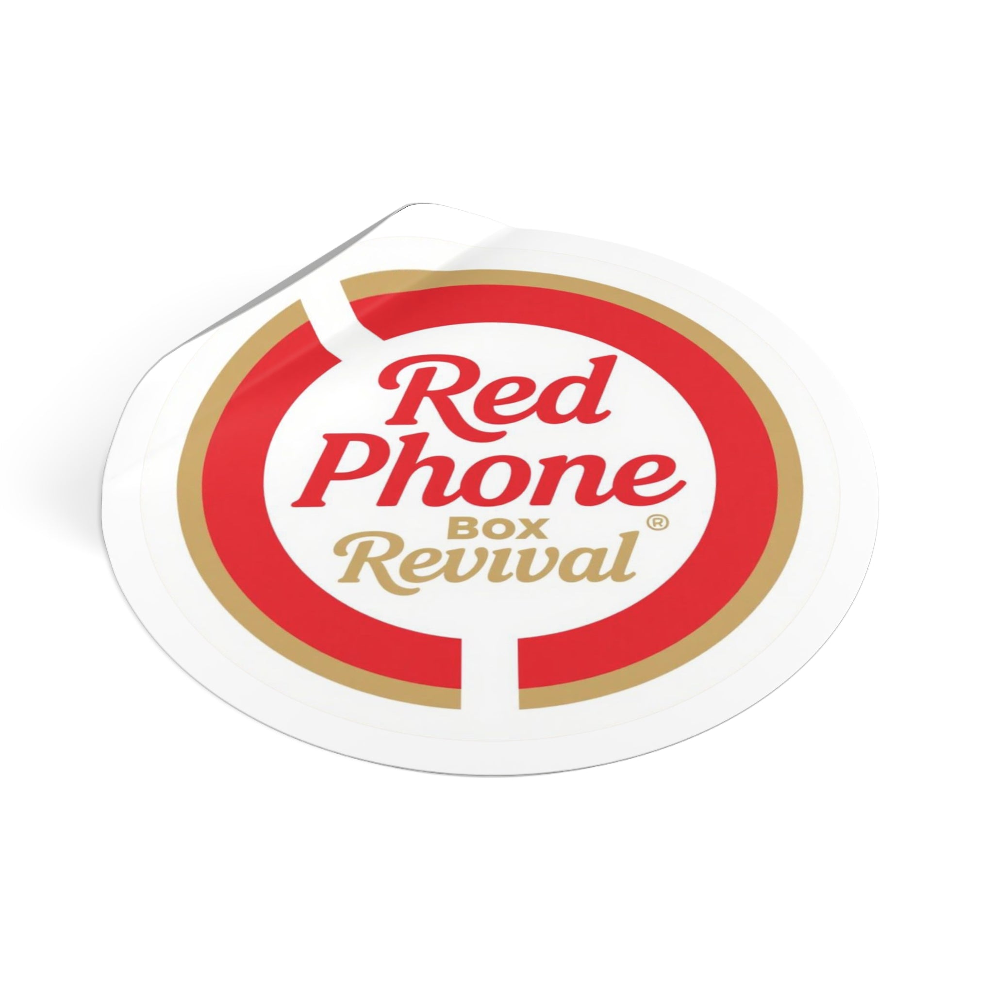 Vintage Phone Box Revival Stickers, Retro Round Vinyl Decals, Nostalgic Stickers for Laptops, Journals, Home Decor, Gift Ideas