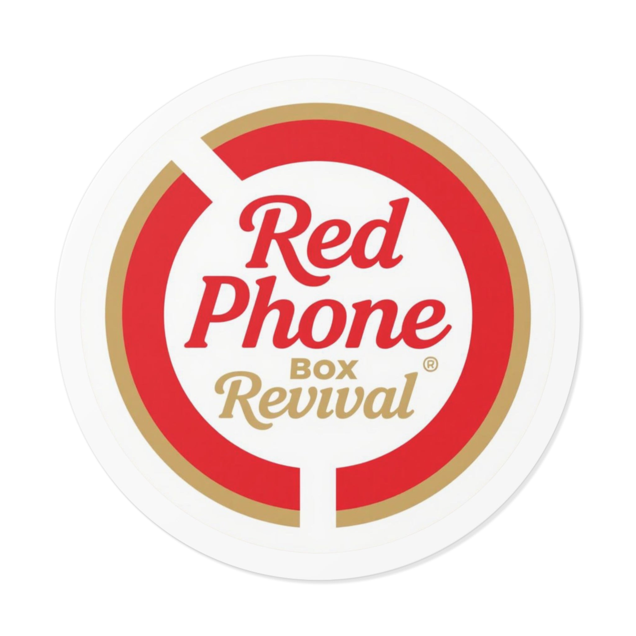 Vintage Phone Box Revival Stickers, Retro Round Vinyl Decals, Nostalgic Stickers for Laptops, Journals, Home Decor, Gift Ideas