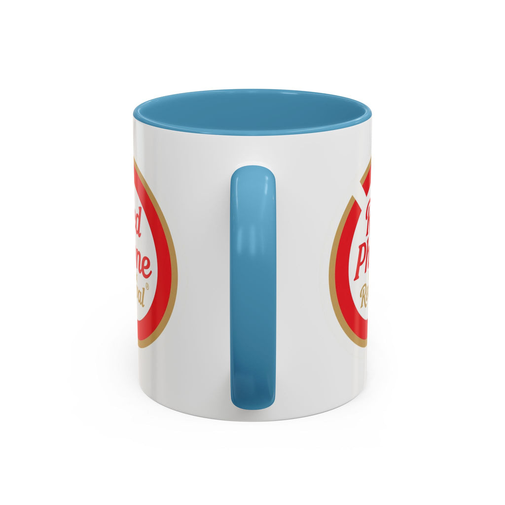 Red Phone Revival Accent Coffee Mug – Retro Logo 11/15oz