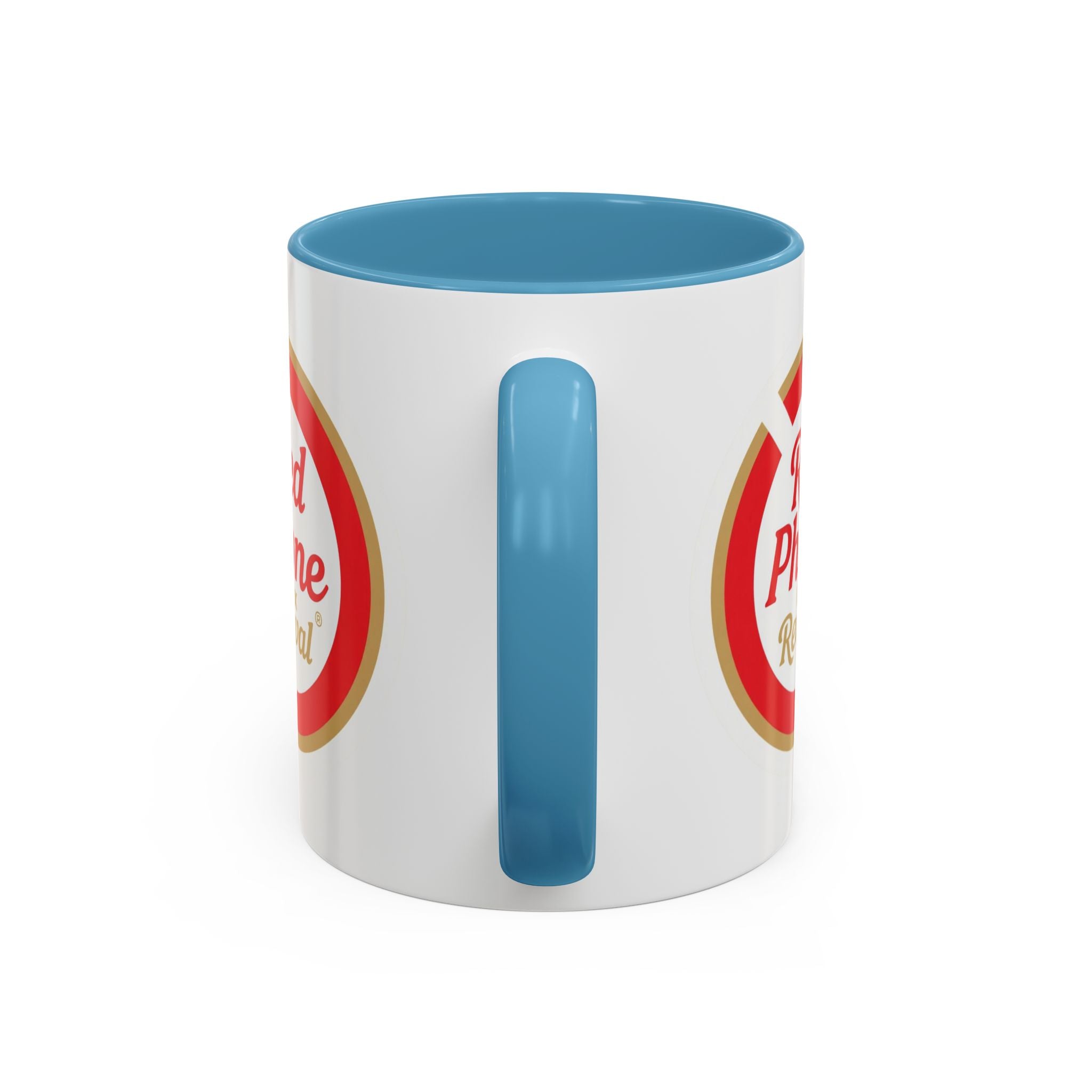 Red Phone Revival Accent Coffee Mug – Retro Logo 11/15oz