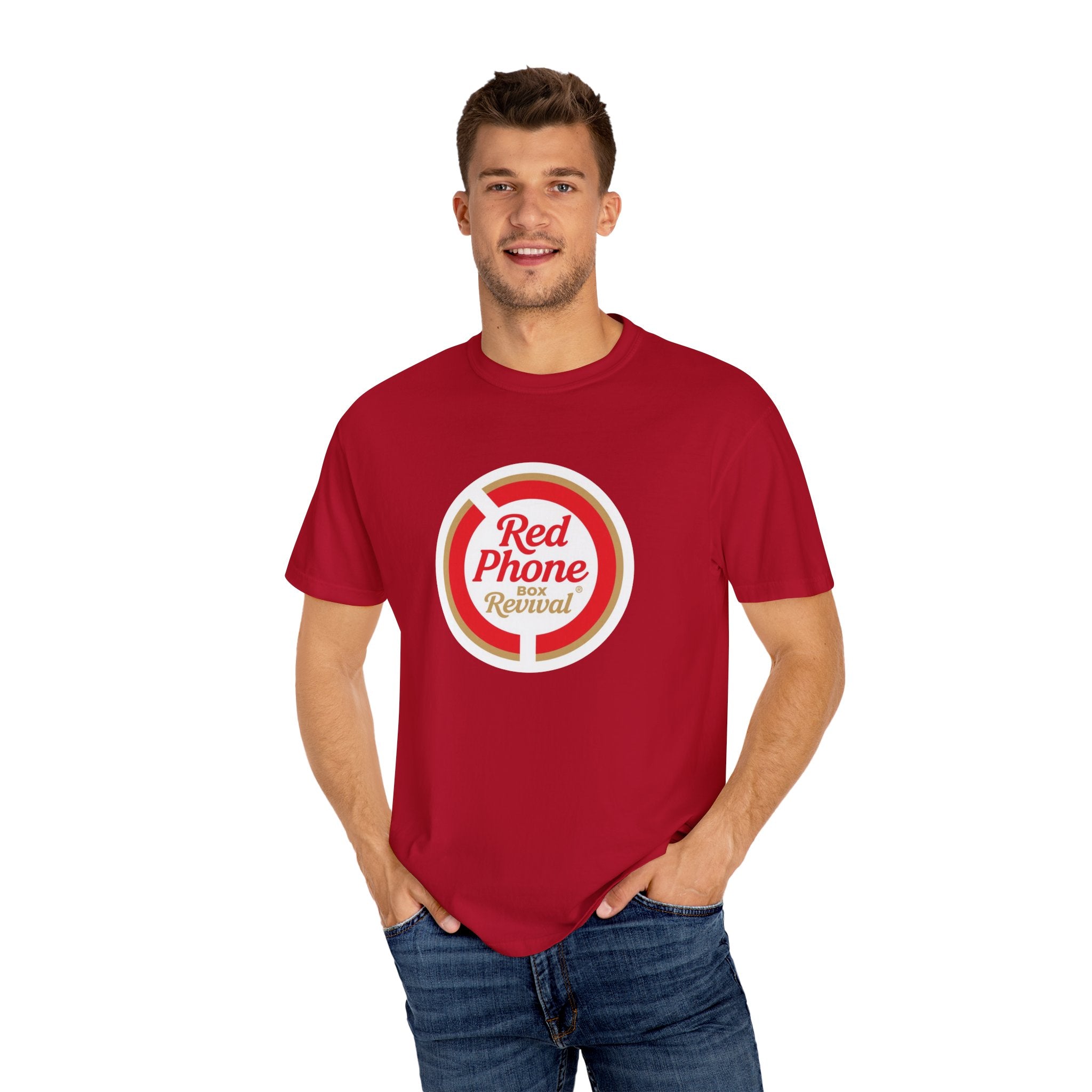 Red Phone Box Revival - Unisex garment-dyed T-shirt