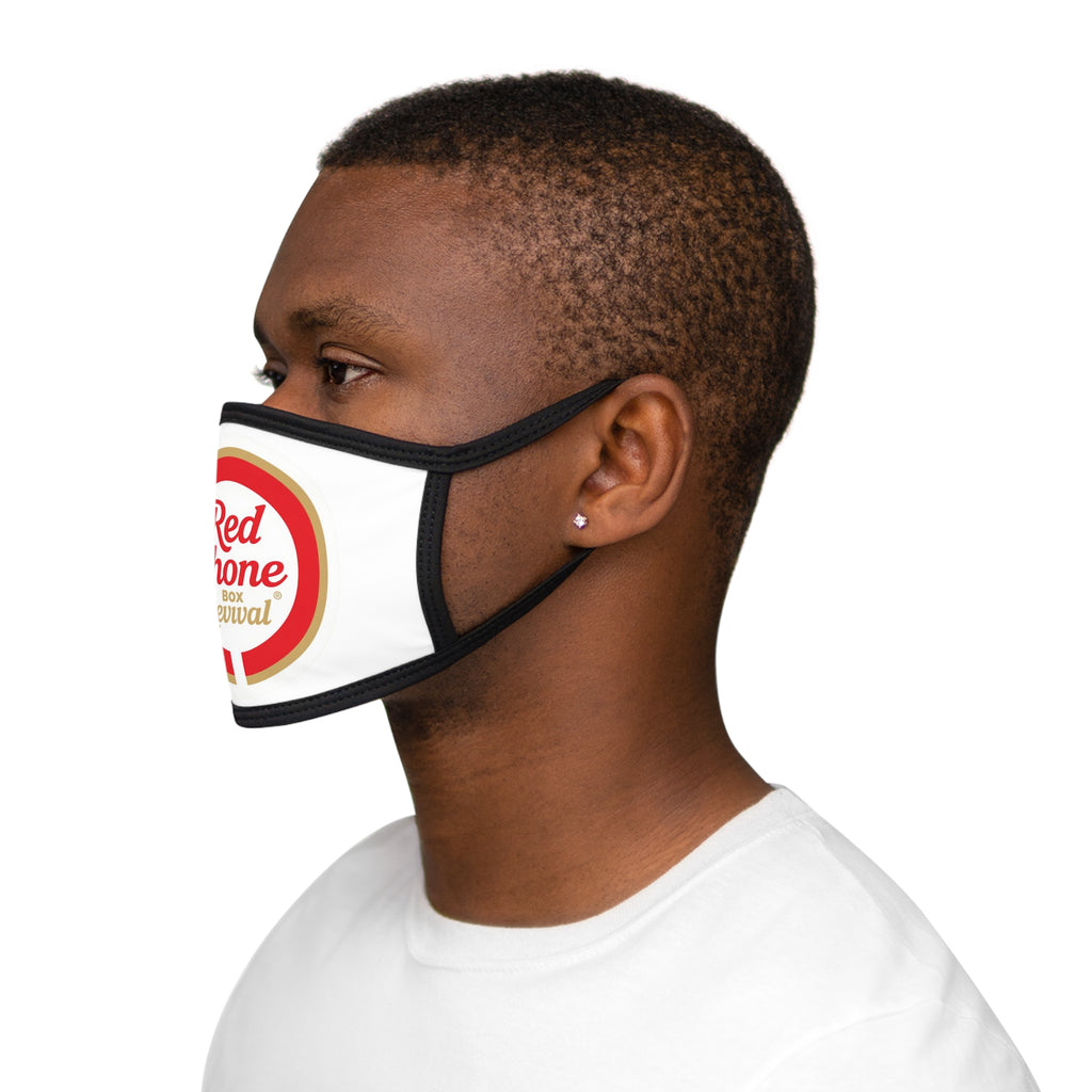 Red Phone Revival Face Mask — Vintage Logo Cotton Blend Mask