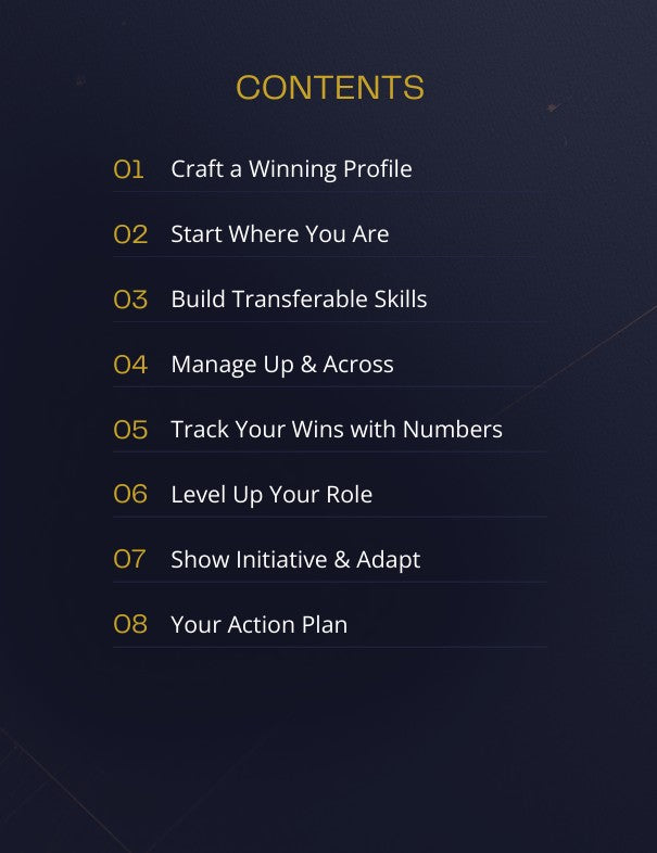 Land Your Dream Job Blue Print